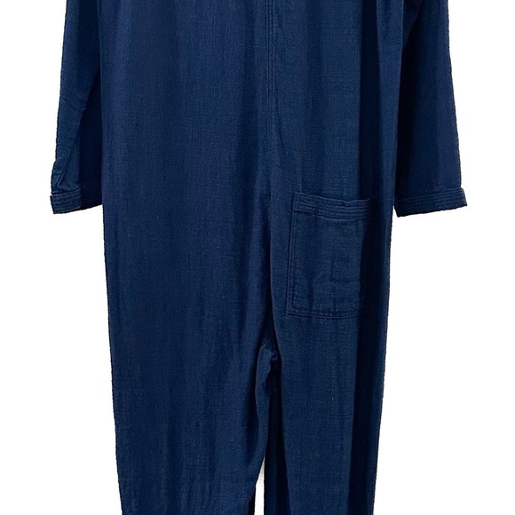 NWT FREE PEOPLE x Sandrine Rose Kimono Jumpsuit Sz Small Deep Blue Soft - Picture 6 of 10